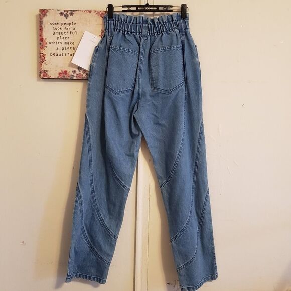 Avec les filles paper bag bagatelle high waist jeans - Picture 7 of 8